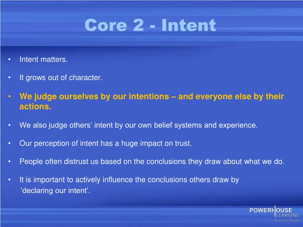 core 2 intent