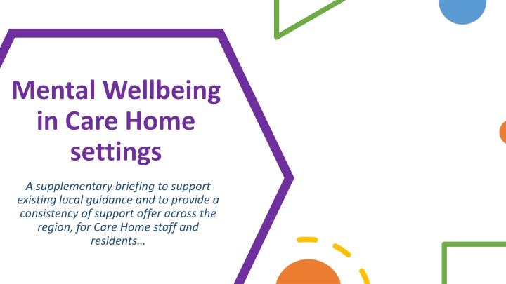 mental wellbeing in care home settings