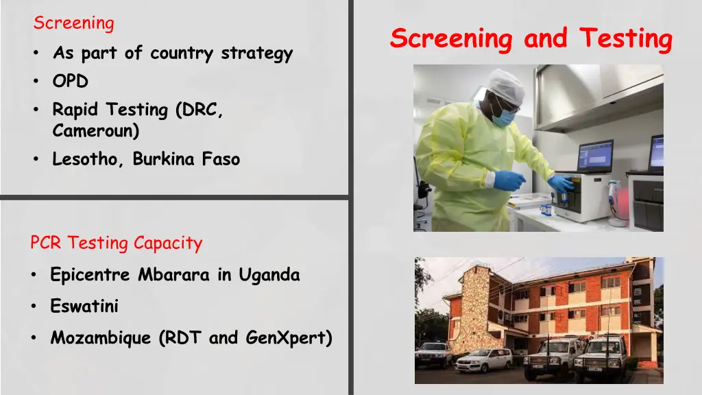 screening as part of country strategy opd rapid