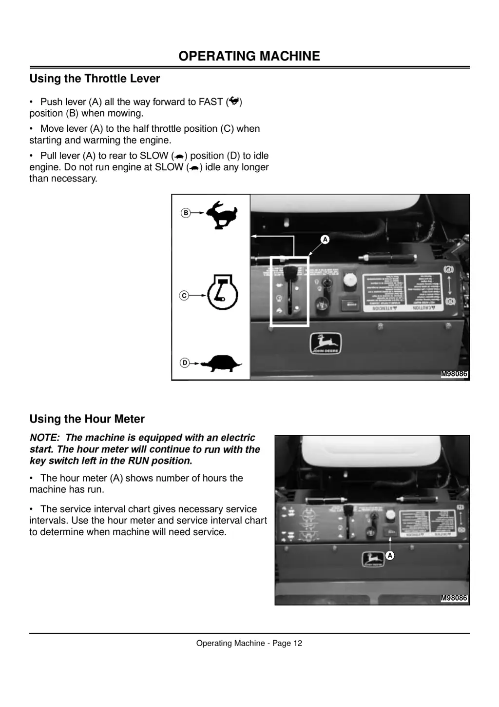 operating machine 5