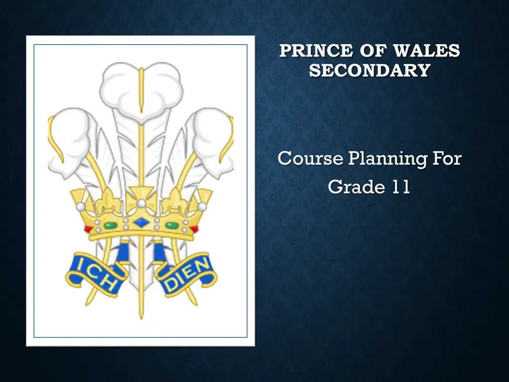 prince of wales secondary