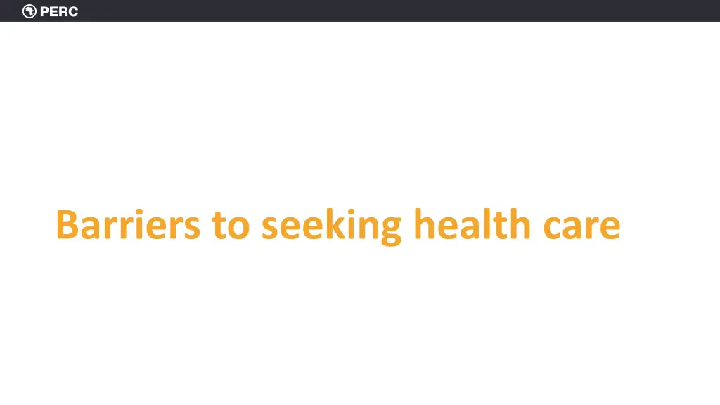 barriers to seeking health care