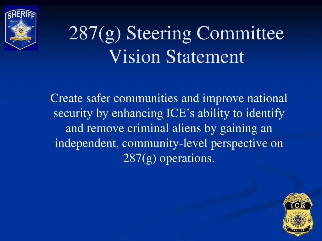 287 g steering committee vision statement