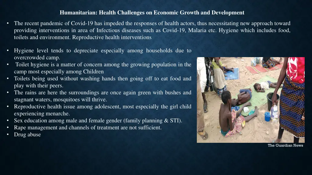 humanitarian health challenges on economic growth