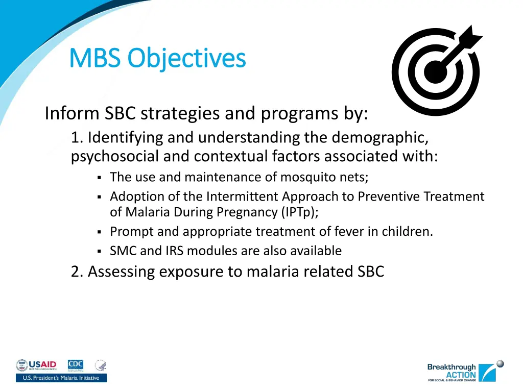 mbs objectives mbs objectives