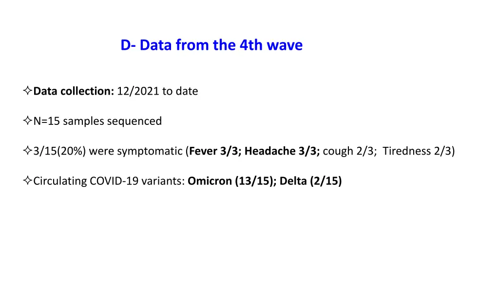 d data from the 4th wave