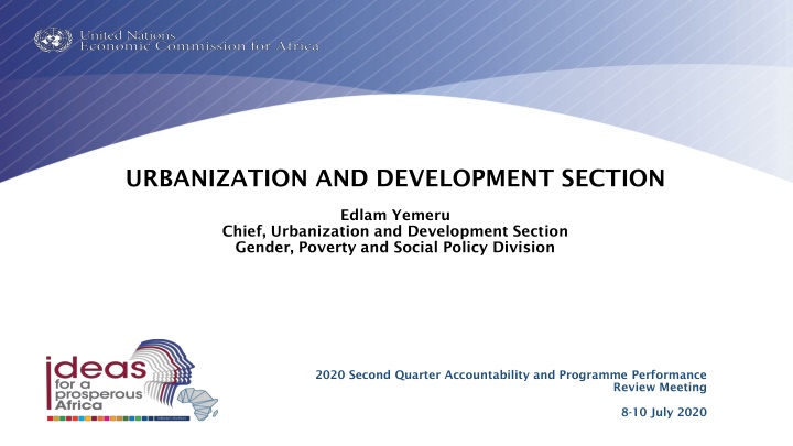 urbanization and development section