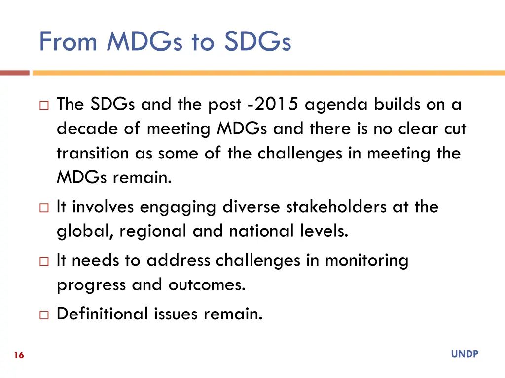 from mdgs to sdgs