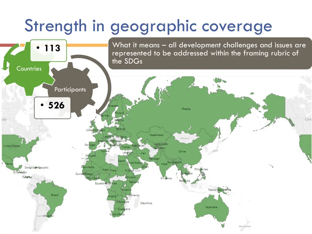 strength in geographic coverage