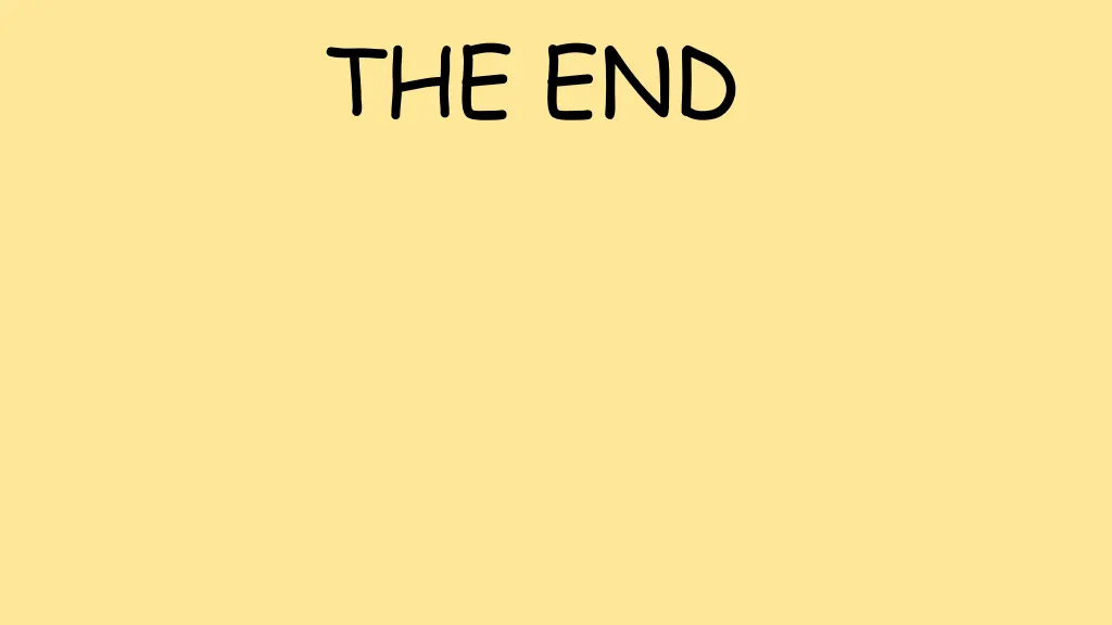 the end