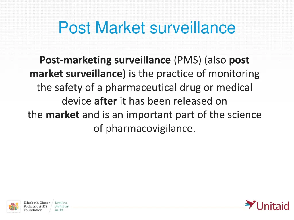 post market surveillance