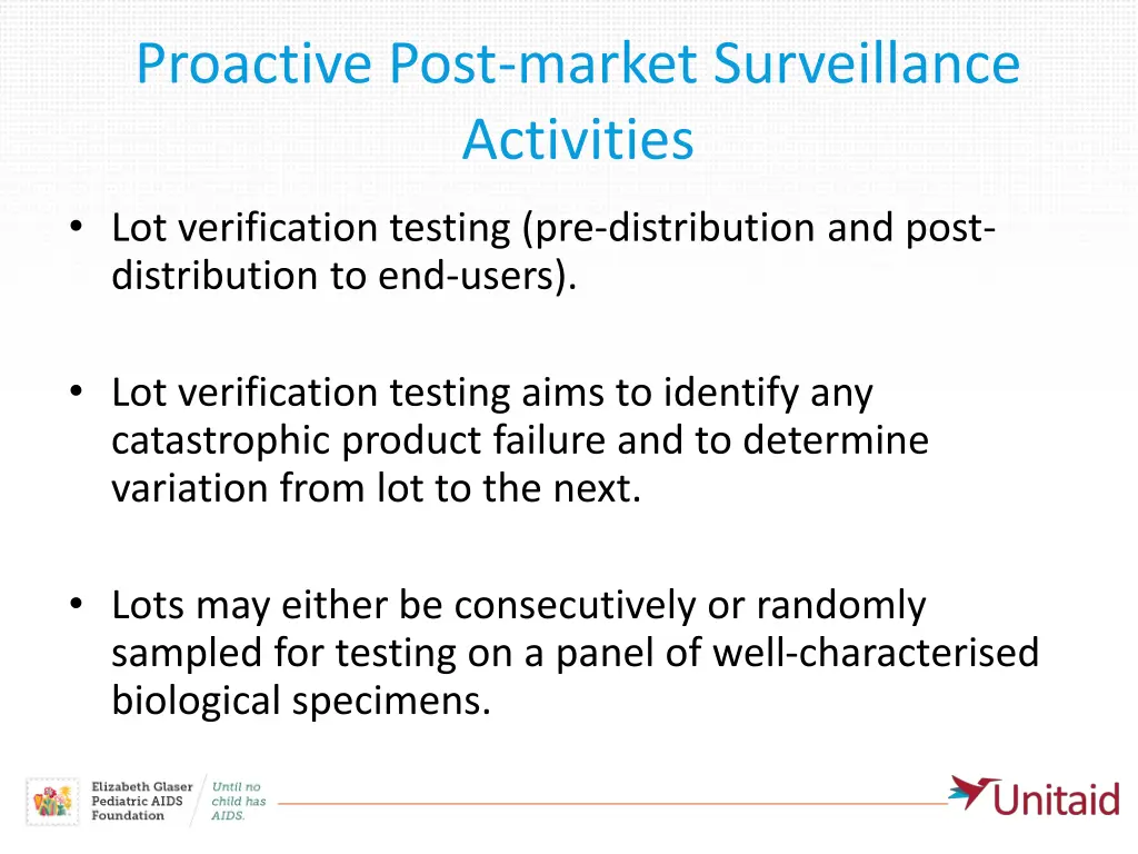 proactive post market surveillance activities