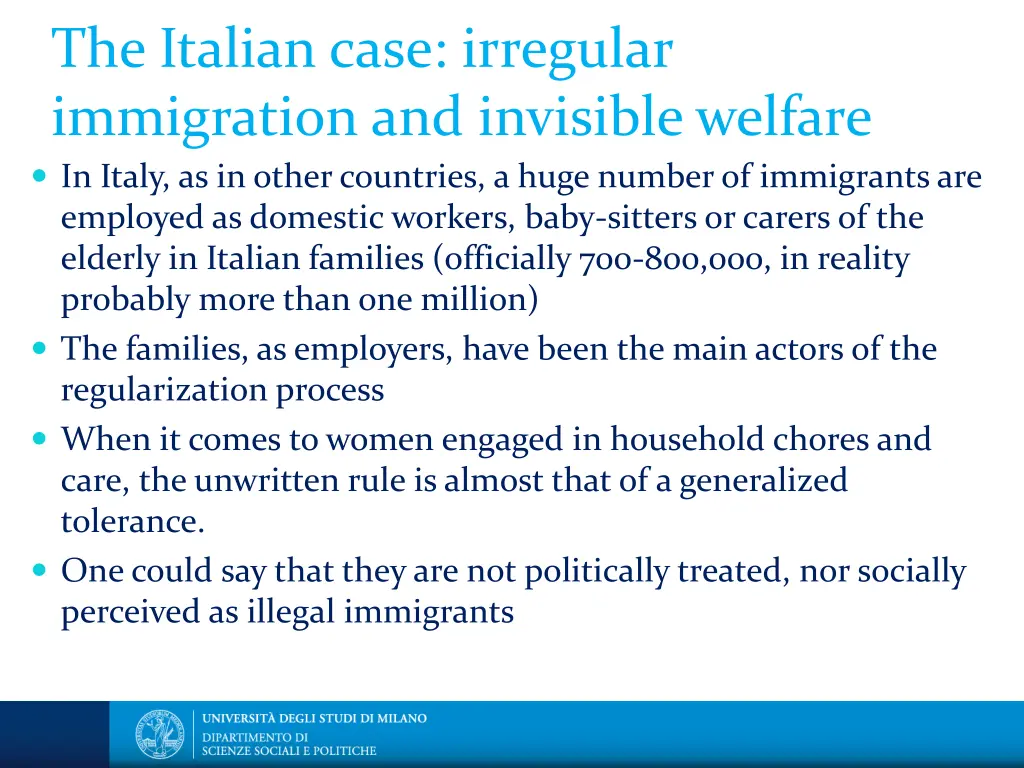 the italian case irregular immigration