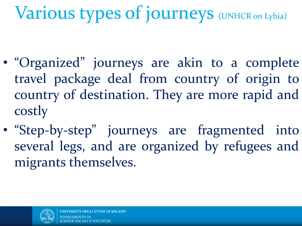 various types of journeys unhcr on lybia