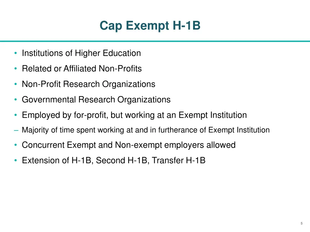 cap exempt h 1b