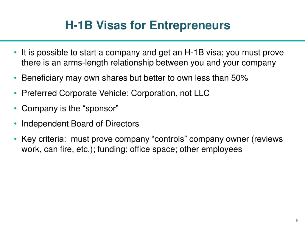 h 1b visas for entrepreneurs