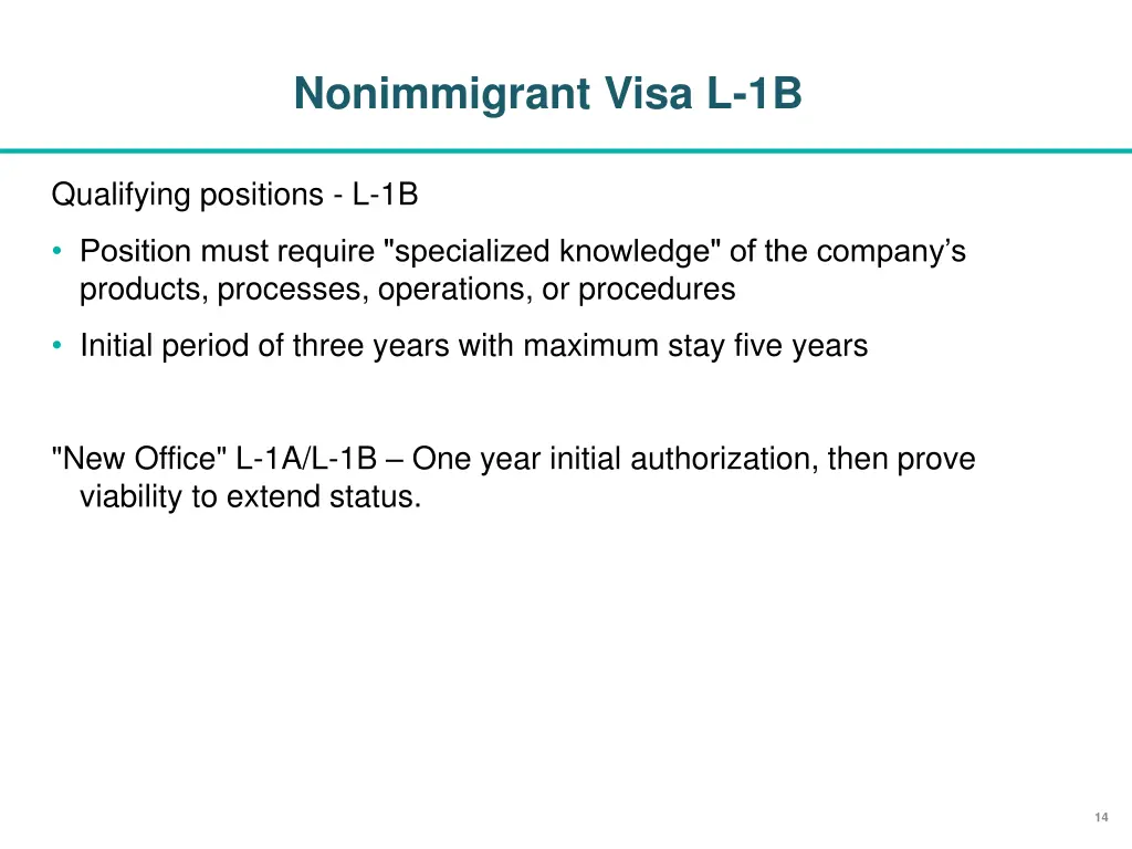 nonimmigrant visa l 1b