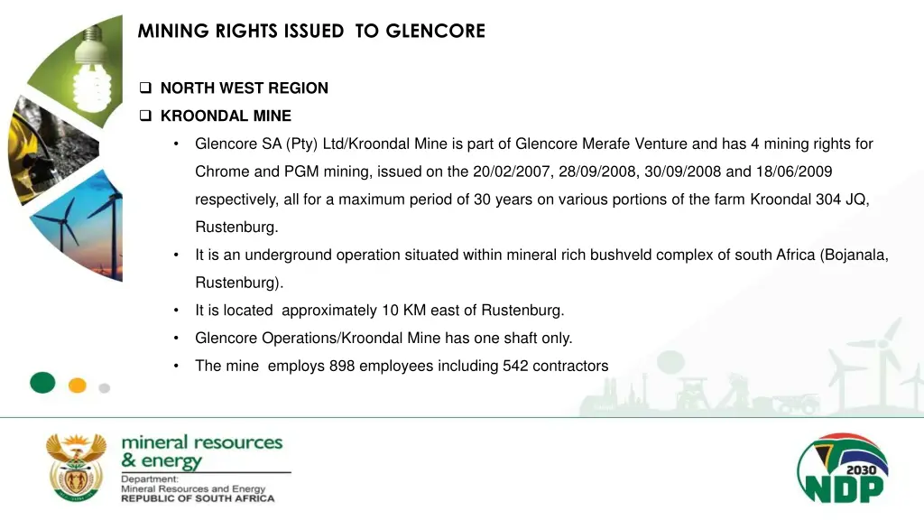 mining rights issued to glencore 1