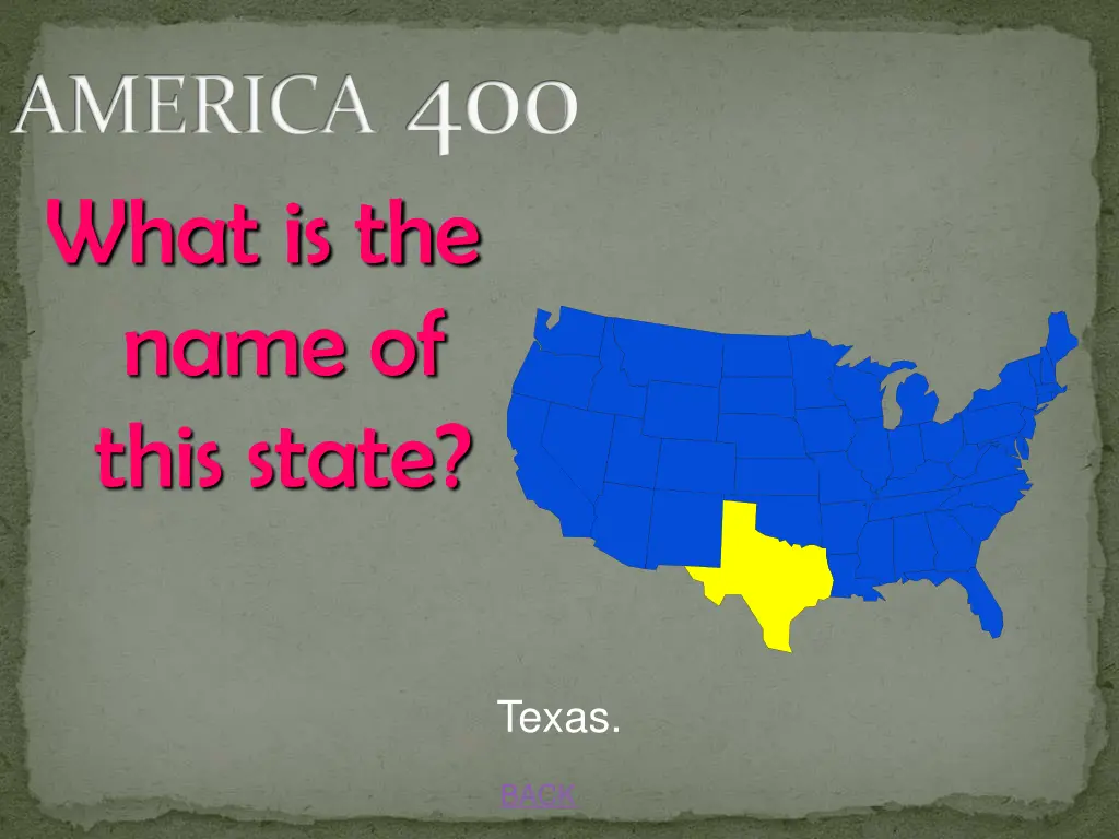 america 400 what is the name of this state