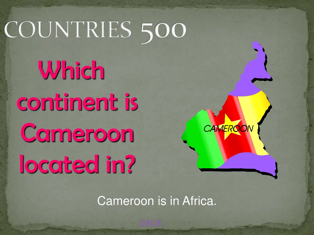 countries 500 which continent is cameroon located