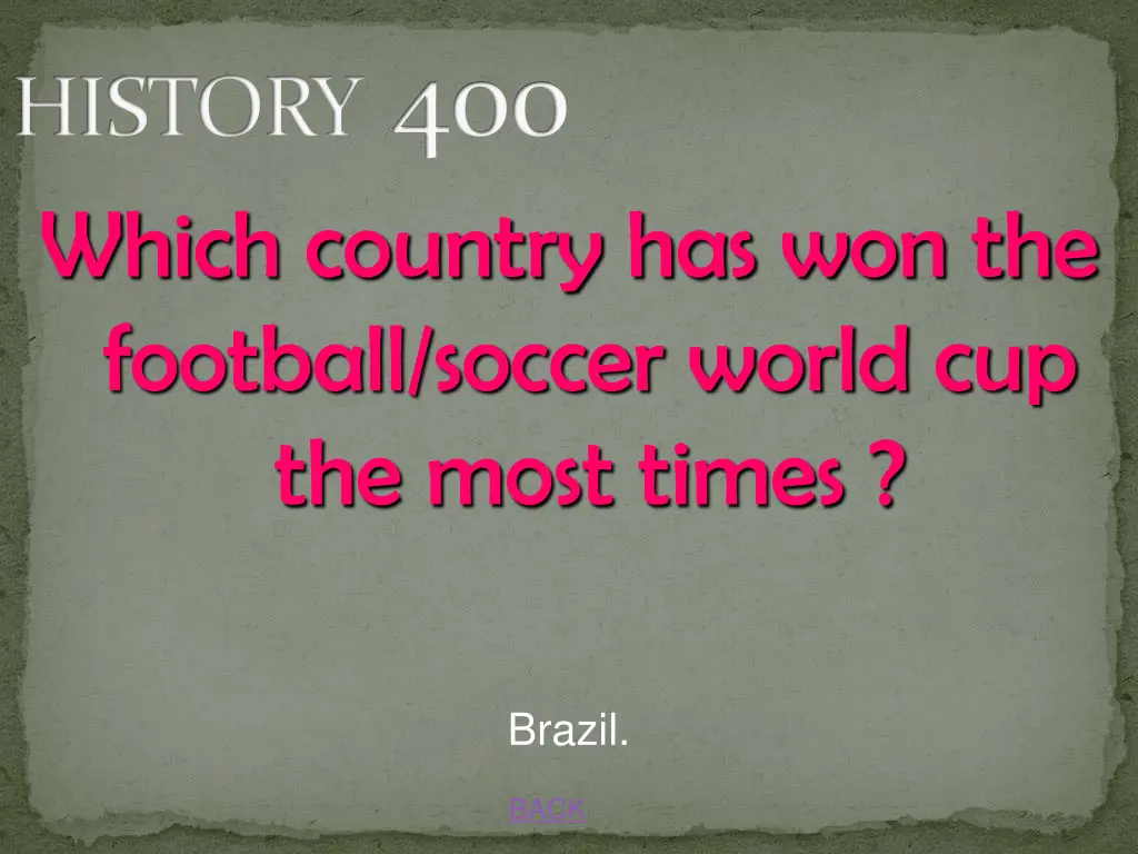 history 400 which country has won the football