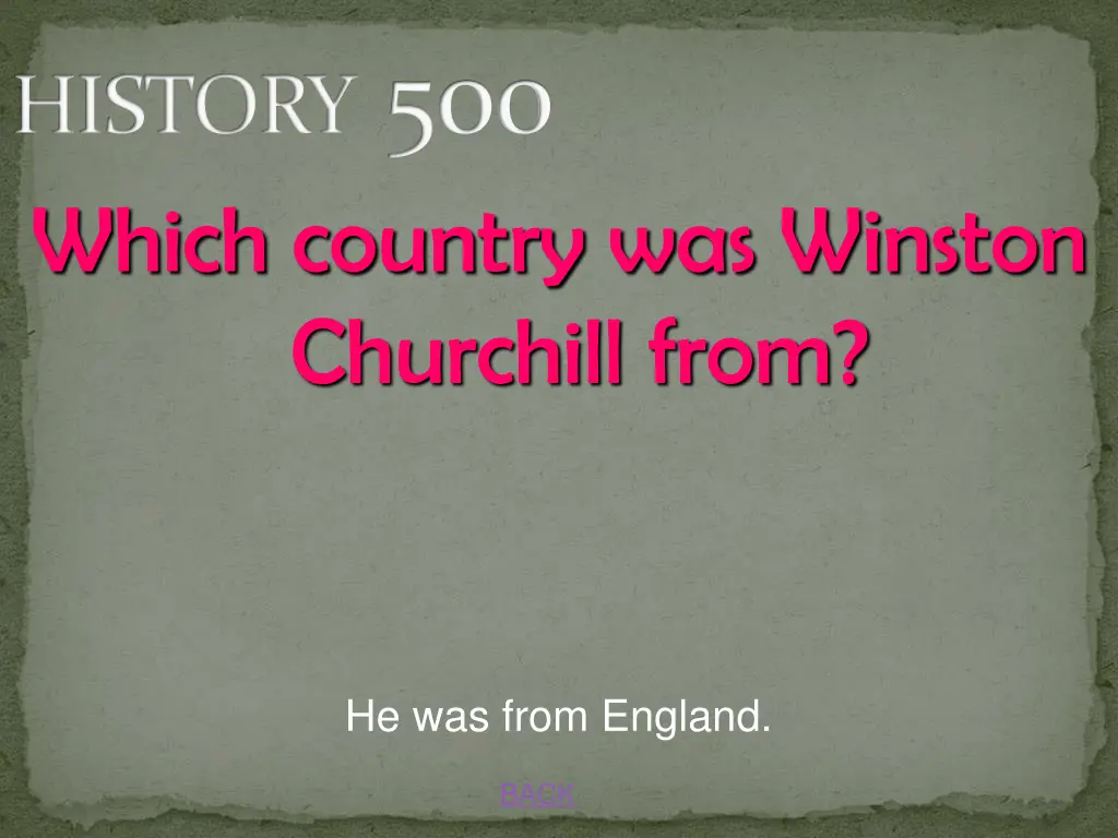 history 500 which country was winston churchill