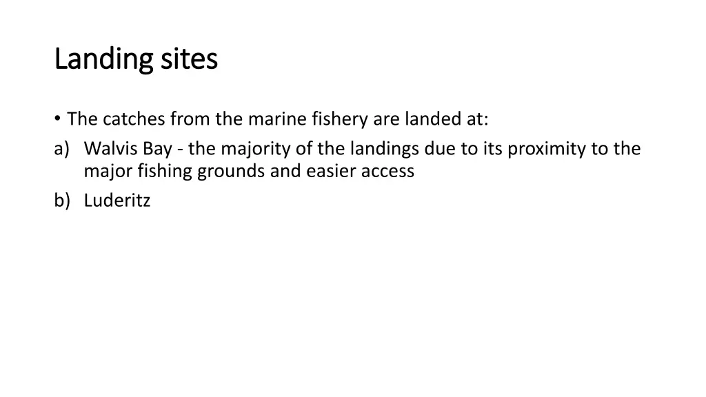 landing landing sites