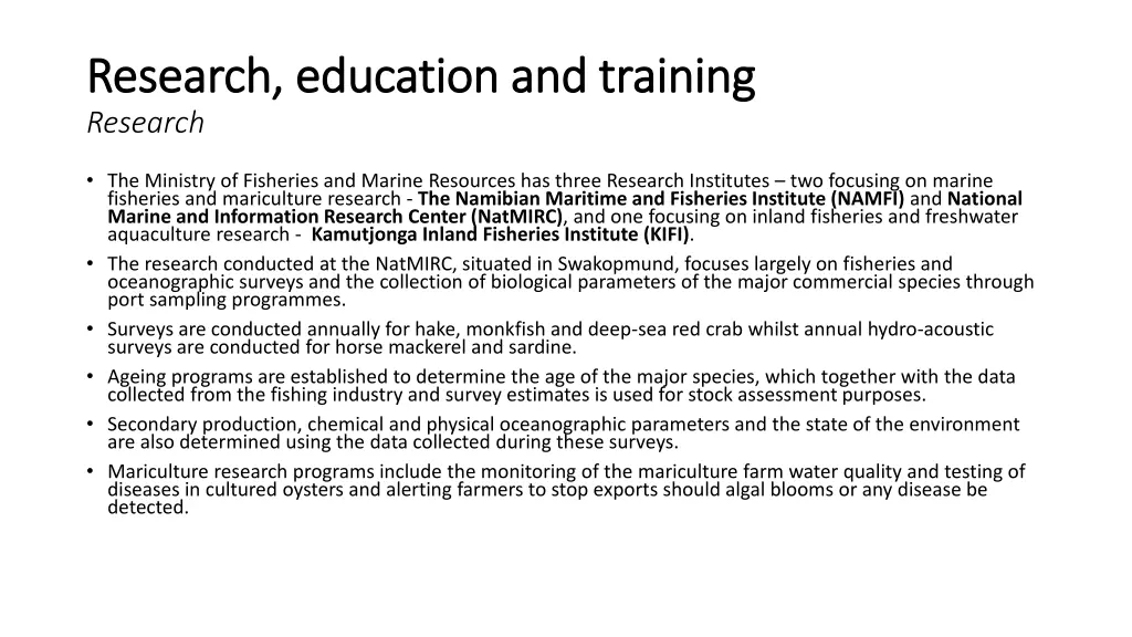 research education and training research