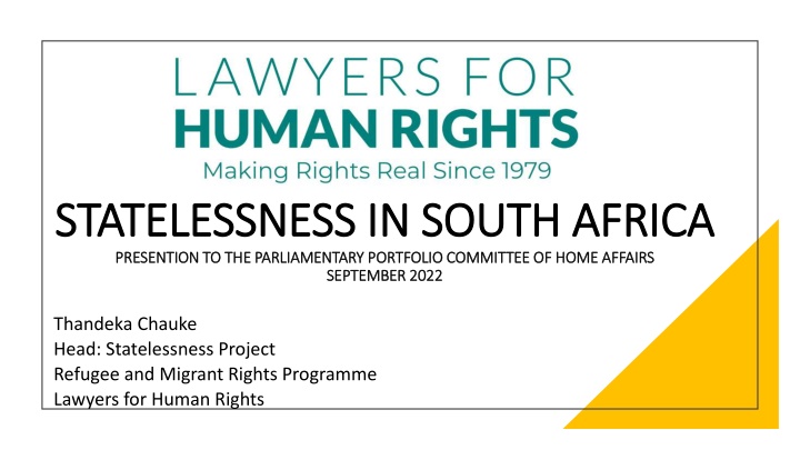 statelessness in south africa statelessness