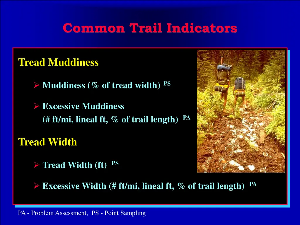 common trail indicators 1