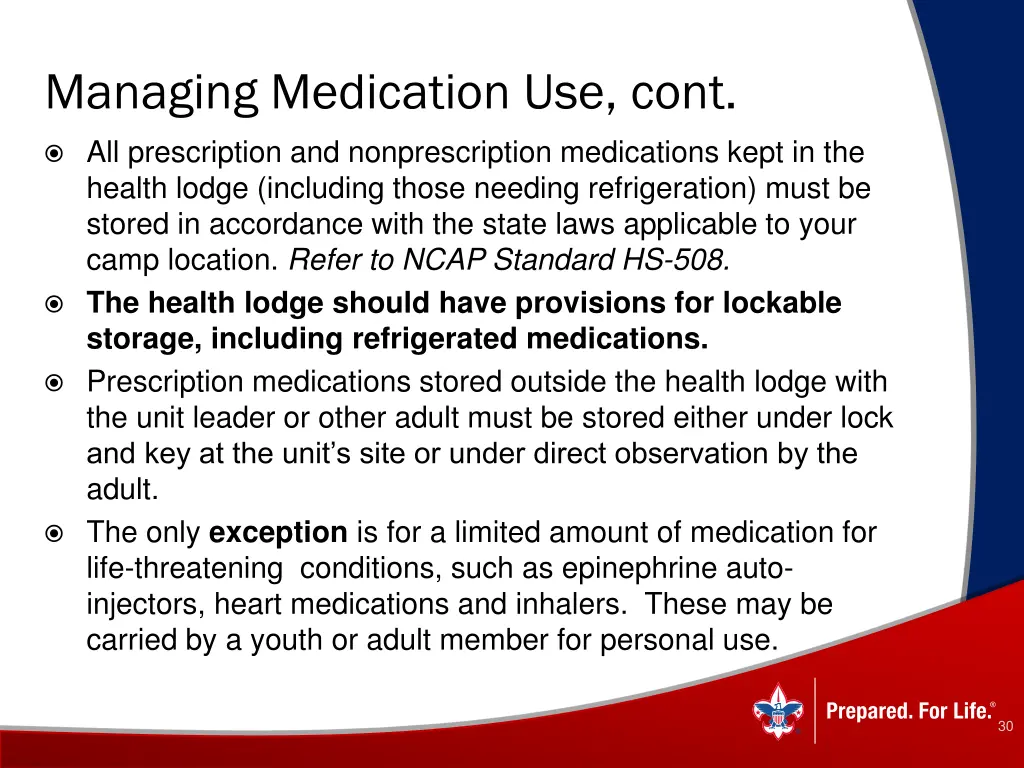 managing medication use cont