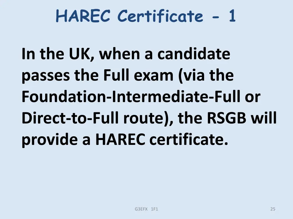 harec certificate 1