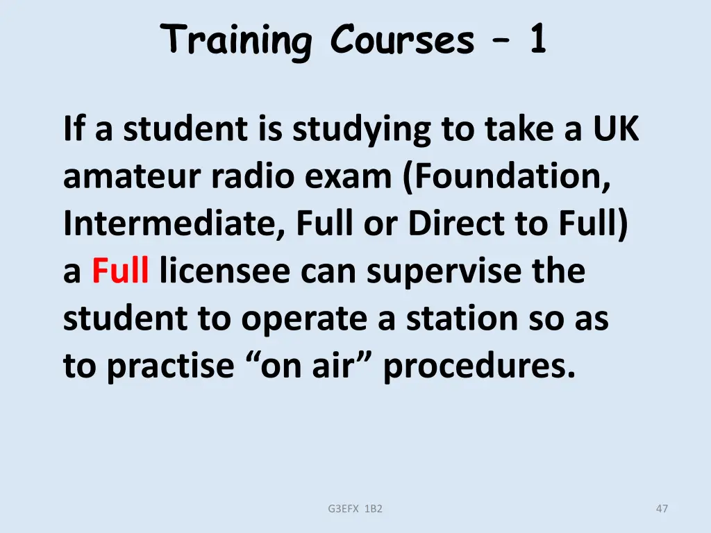 training courses 1