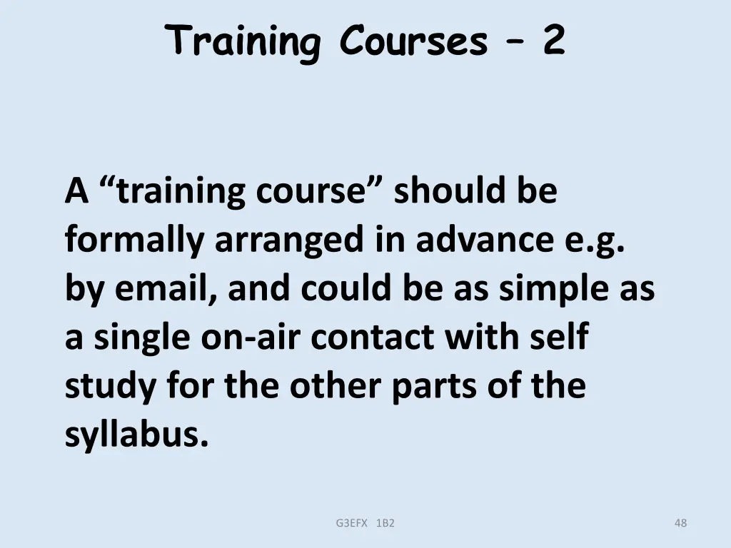 training courses 2