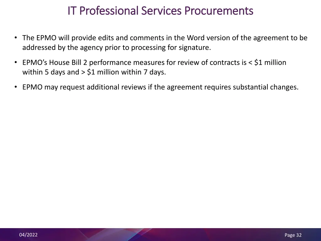 it professional services procurements 1