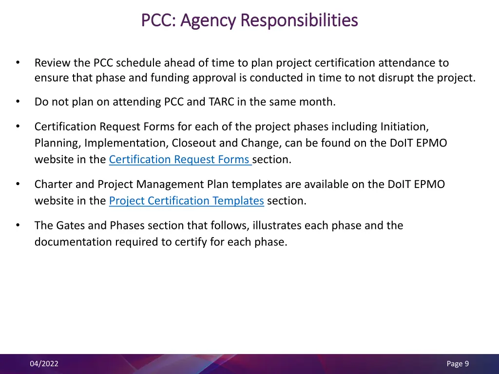 pcc agency responsibilities pcc agency 1