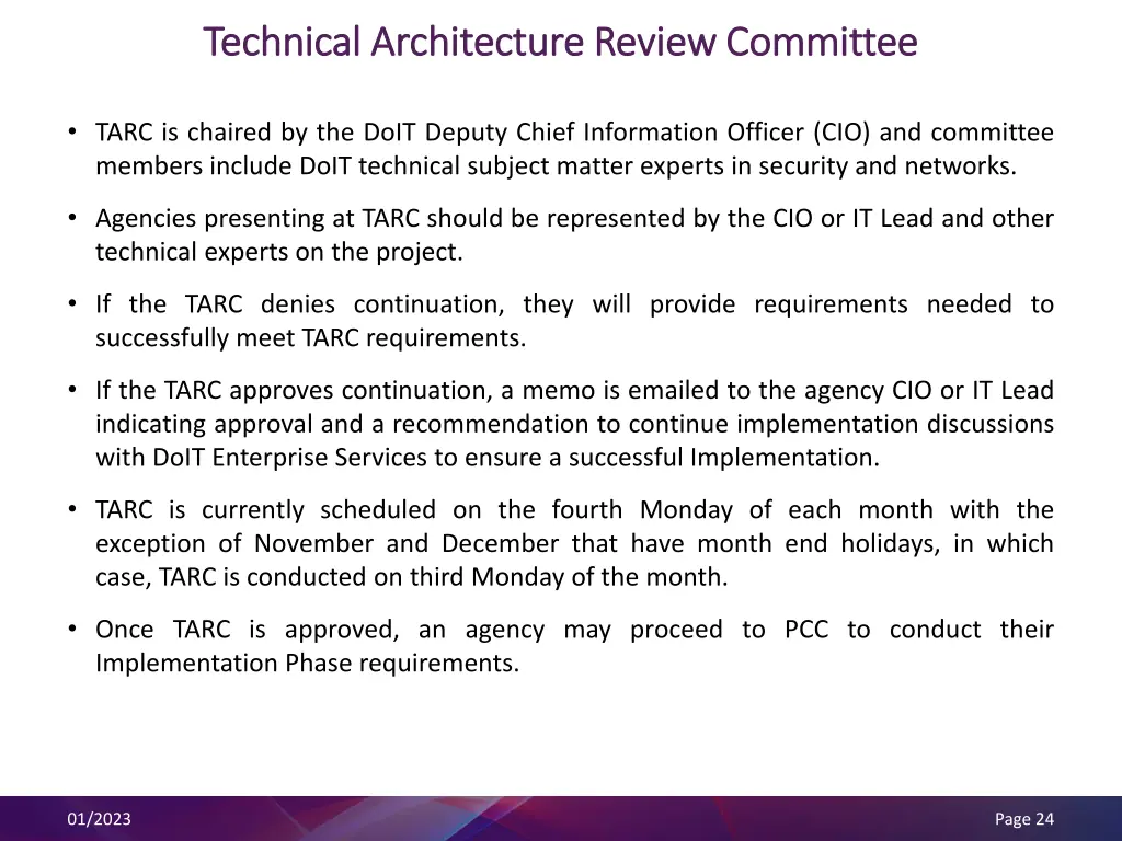 technical architecture review committee technical 1