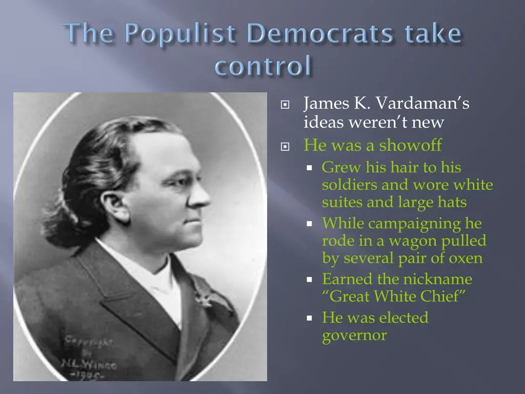 james k vardaman s ideas weren