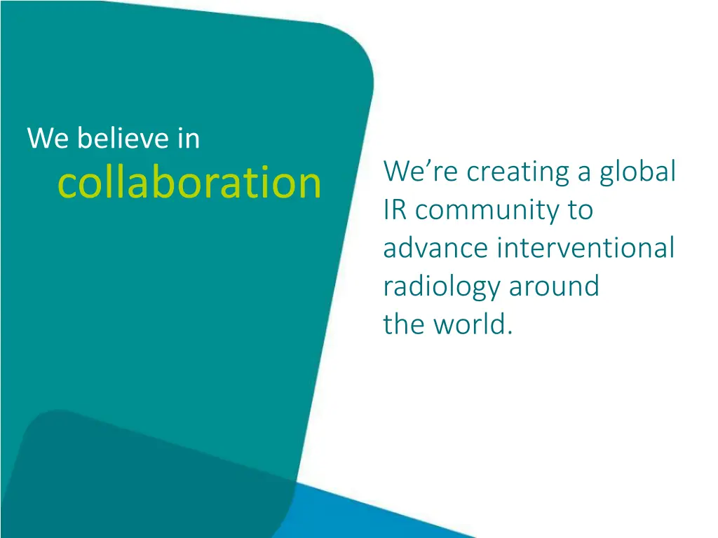 we believe in collaboration 1