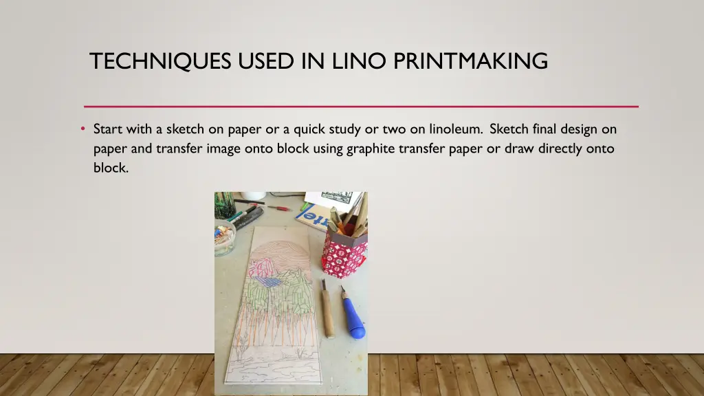 techniques used in lino printmaking 2