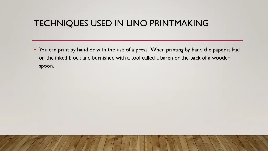 techniques used in lino printmaking 5