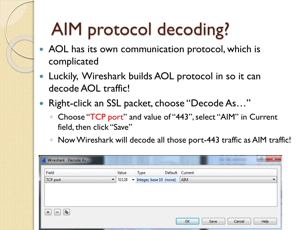 aim protocol decoding