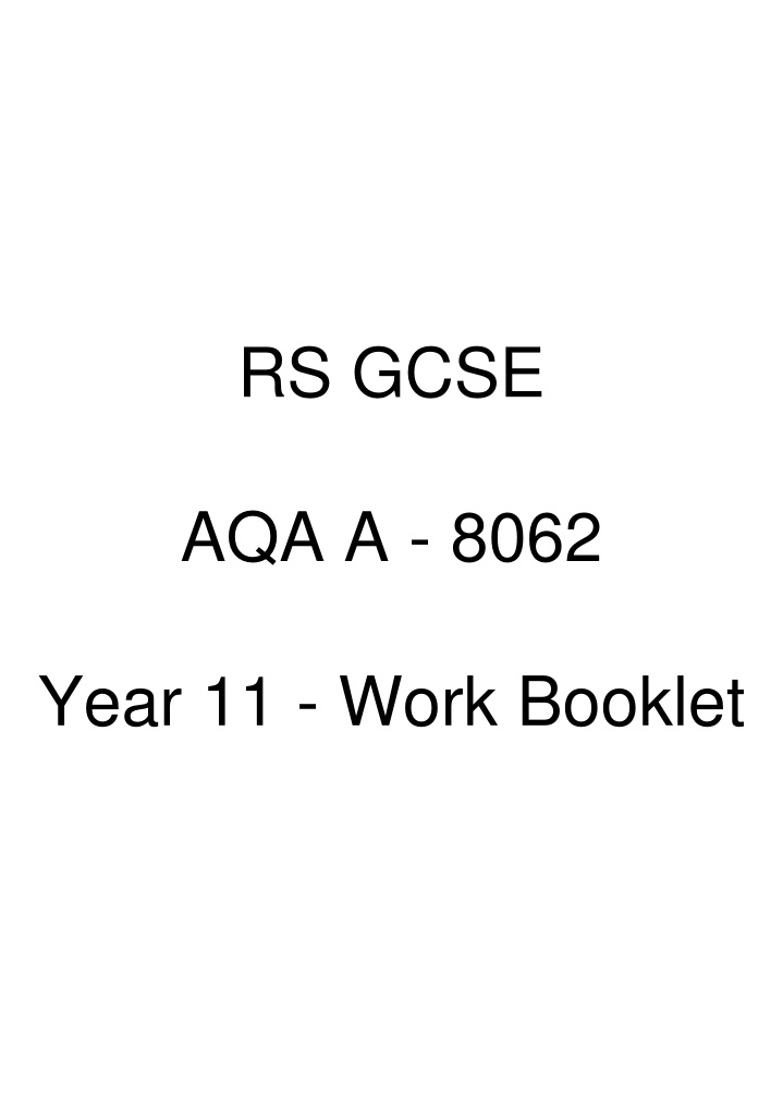 rs gcse