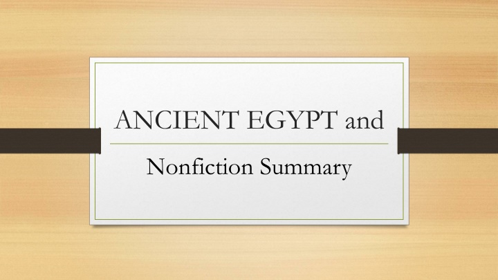 ancient egypt and