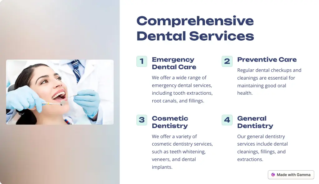 comprehensive dental services