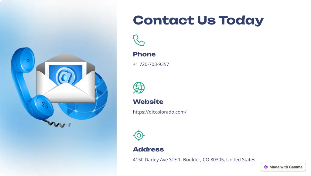 contact us today