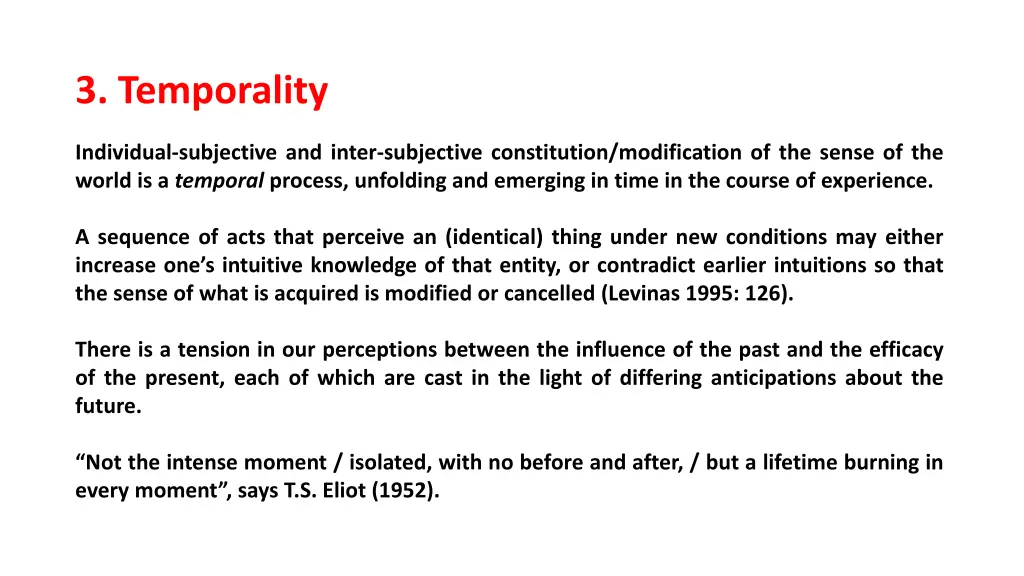 3 temporality