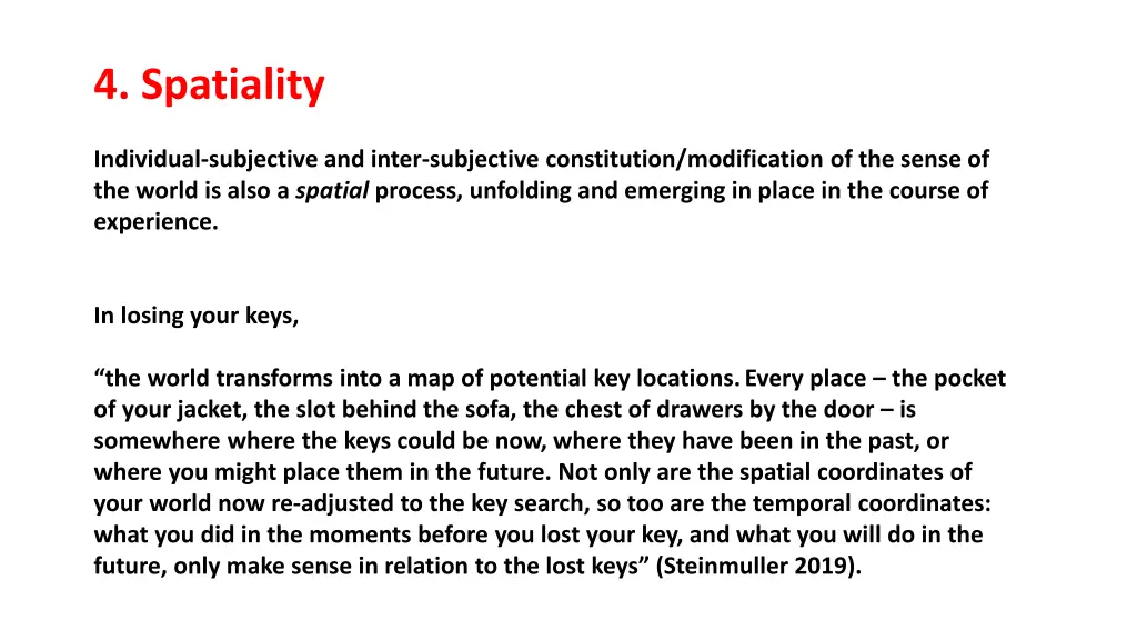 4 spatiality