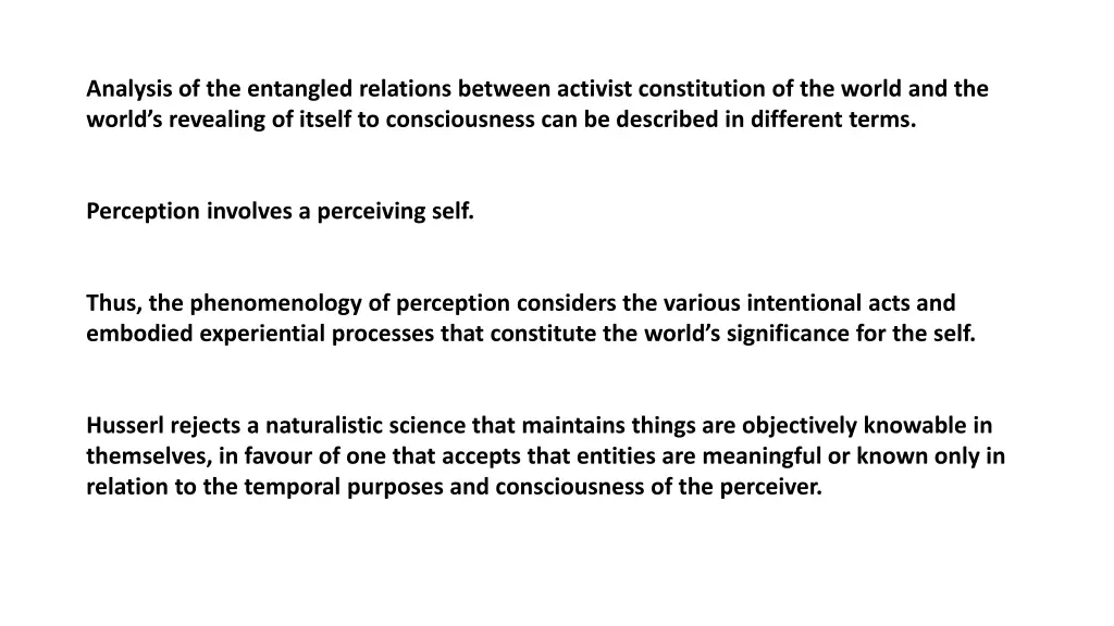 analysis of the entangled relations between