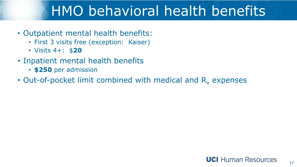 hmo behavioral health benefits